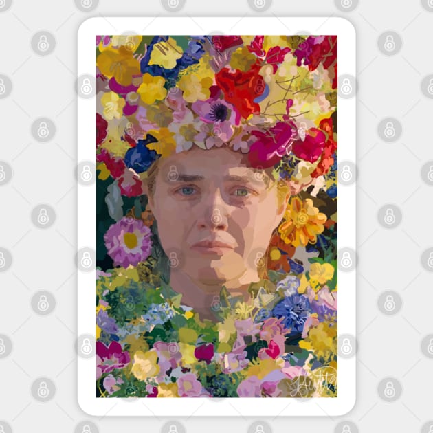 Midsommar based art using scribbles Sticker by Lsutton4